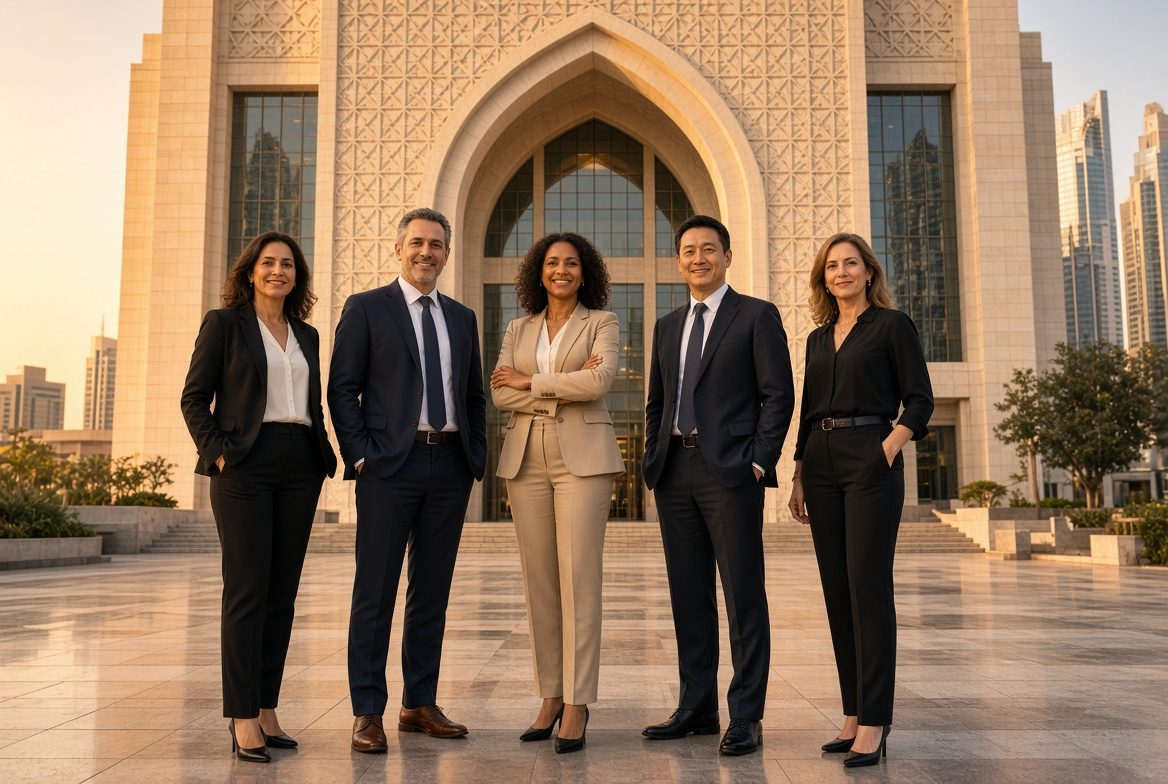 The HDS Advisory team at the DIFC Gate